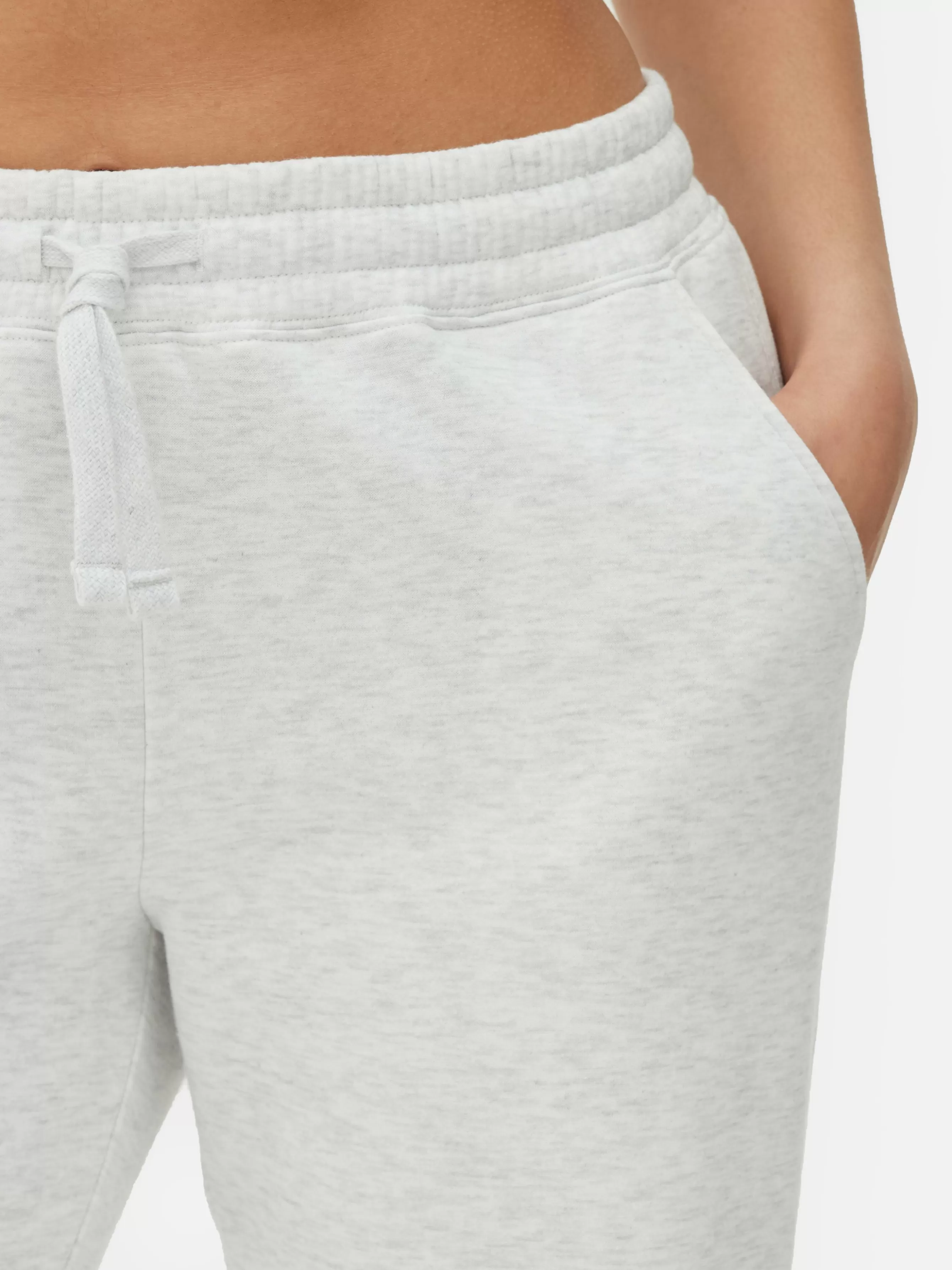 Store Primark Bas De Jogging à Revers Et Cordon De Serrage Gris chiné