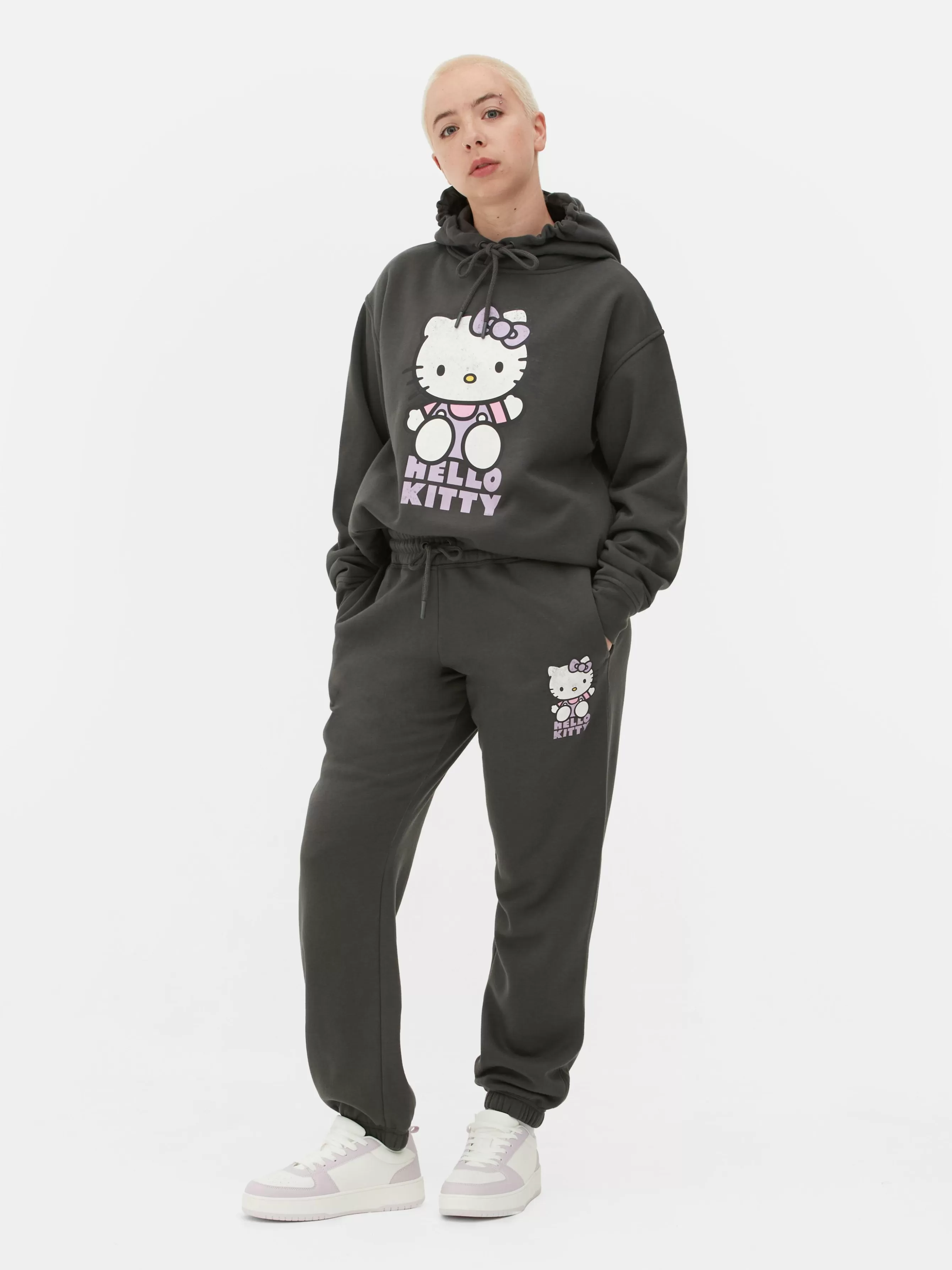 Best Primark Bas De Jogging à Revers Hello Kitty Anthracite