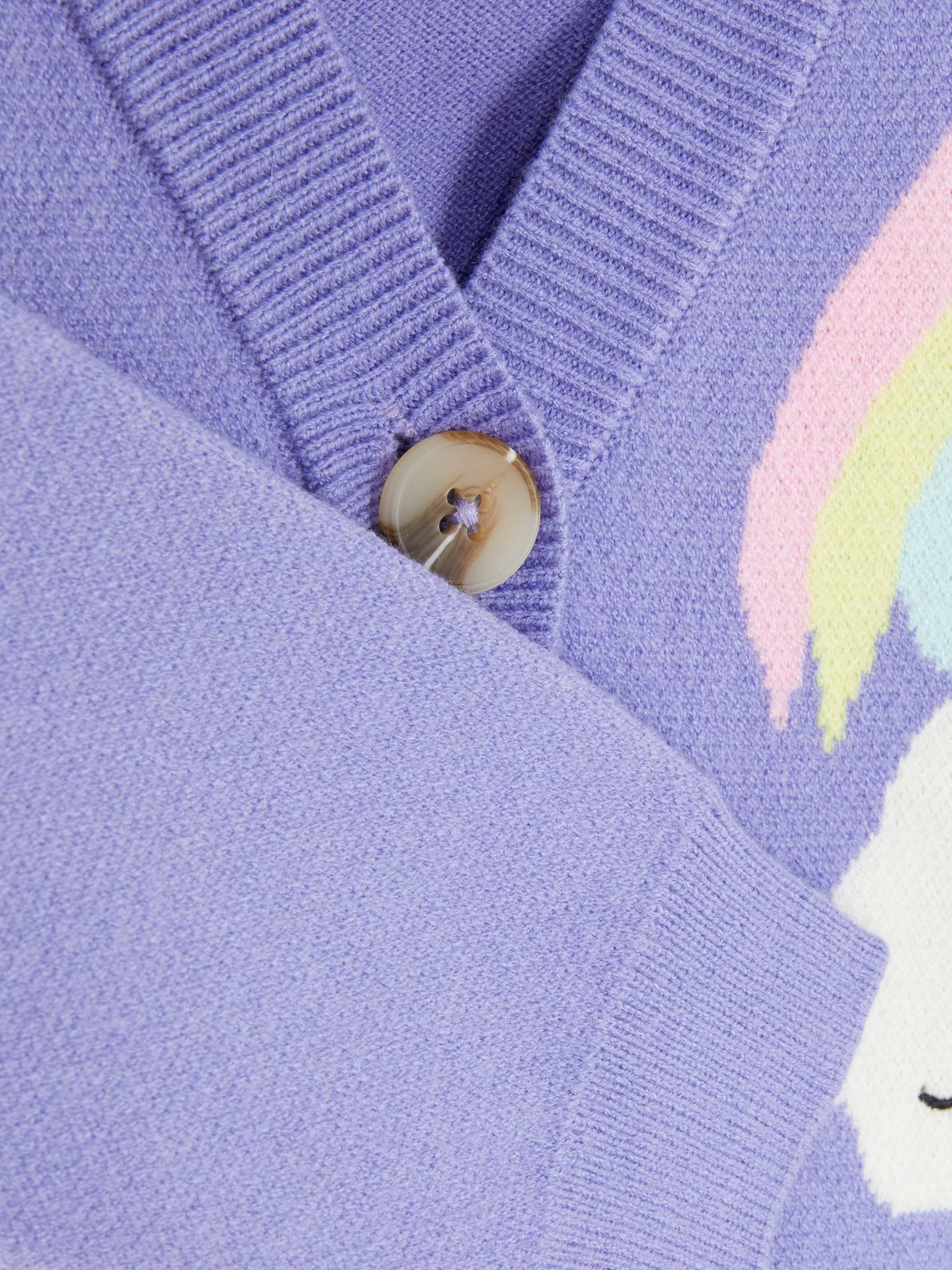Shop Primark Gilet à Col En V Et Motif Licorne Violet