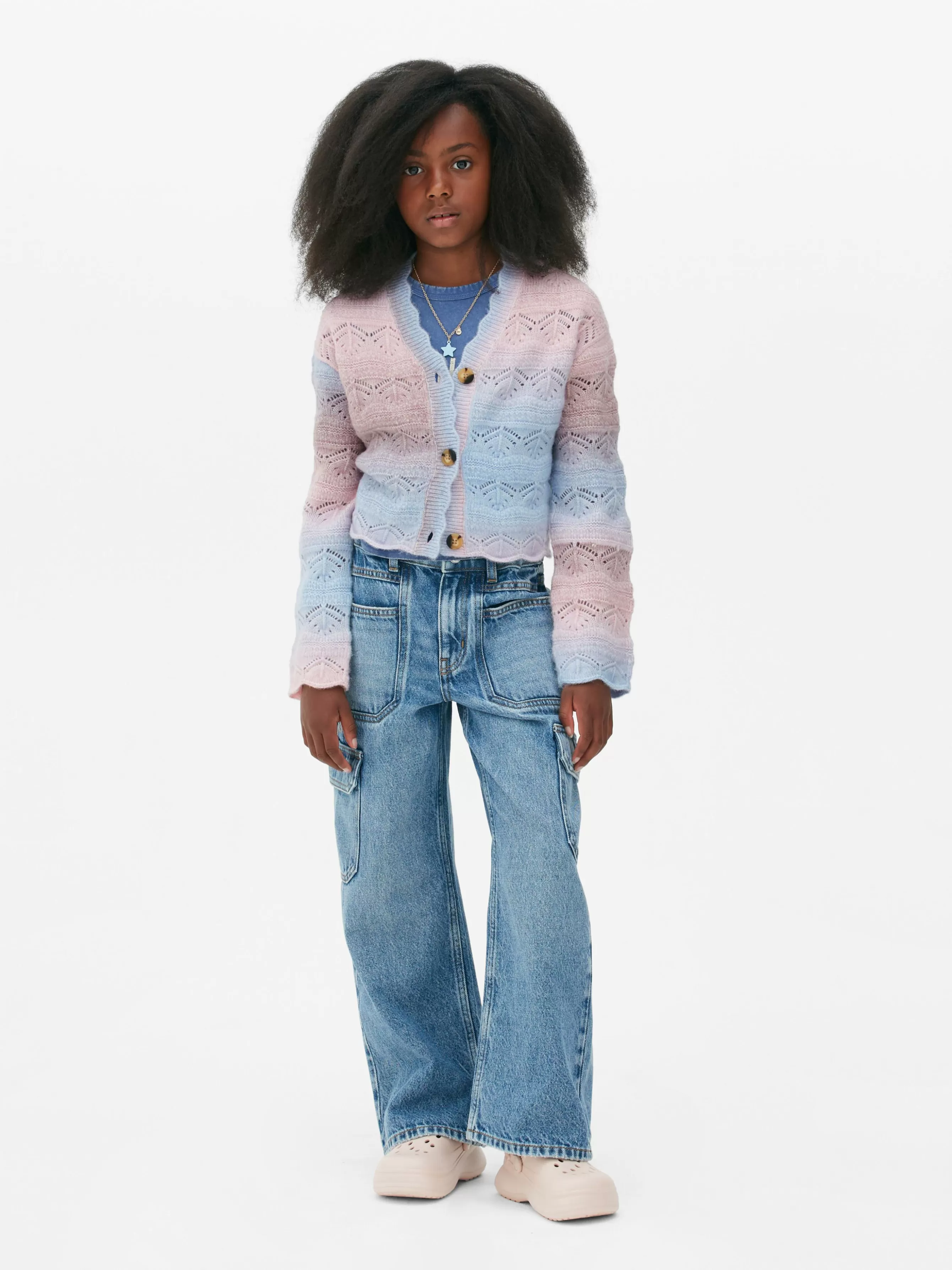 Hot Primark Gilet En Pointelle Effet Dégradé Multicolore