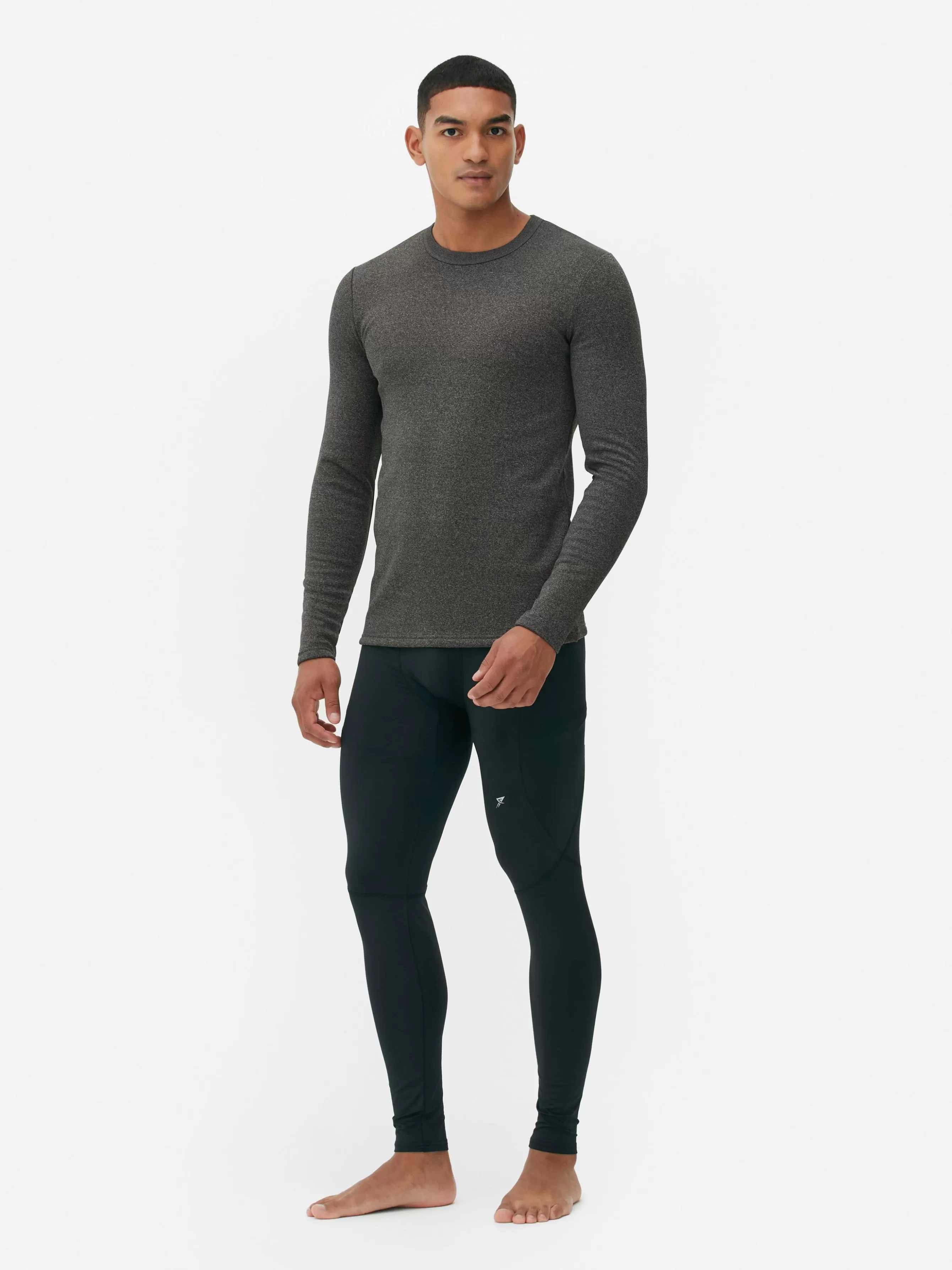 Cheap Primark Haut Doublé En Molleton à Manches Longues Gris