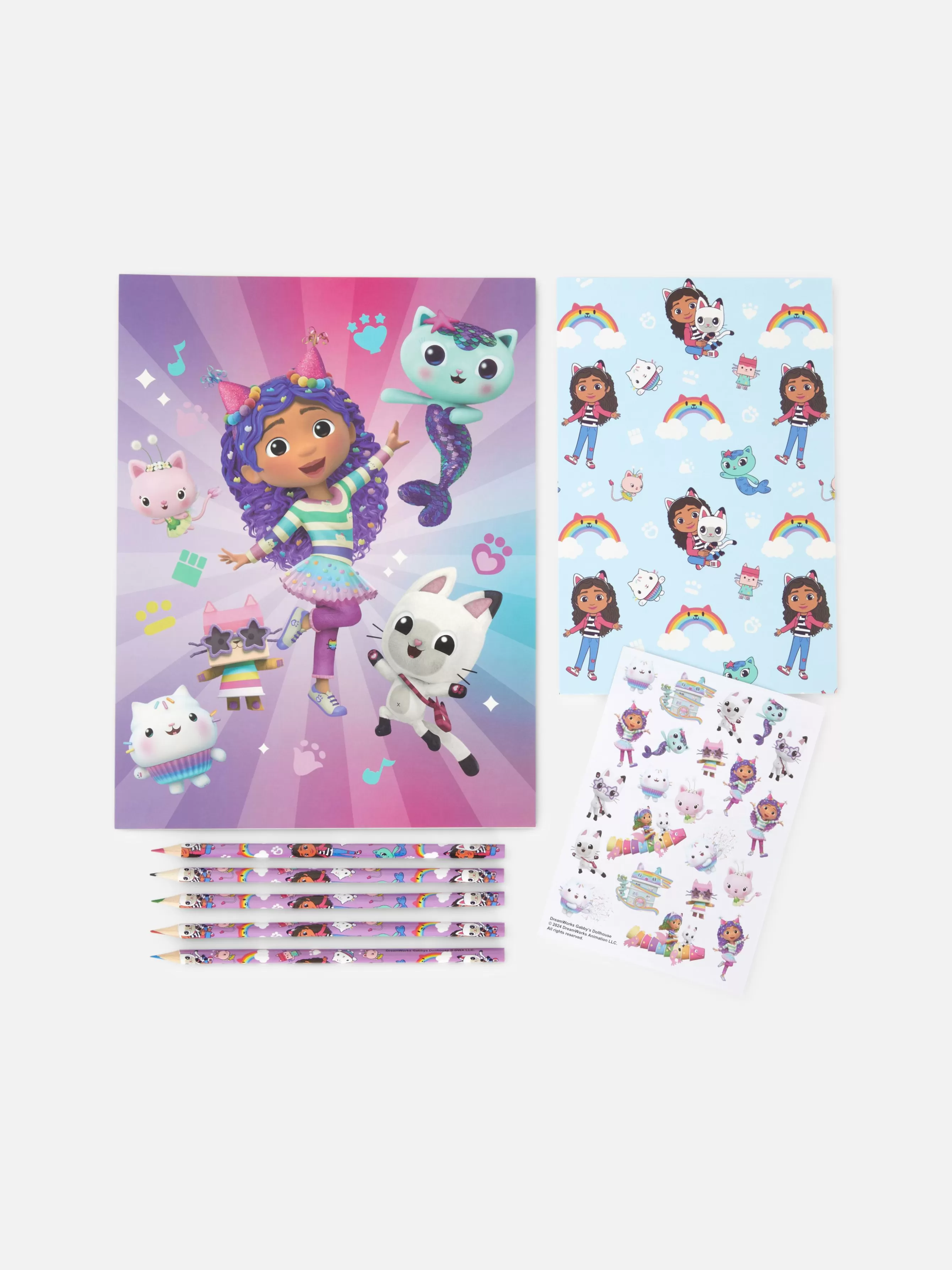 Shop Primark Kit De Coloriage Gabby Et La Maison Magique Multicolore