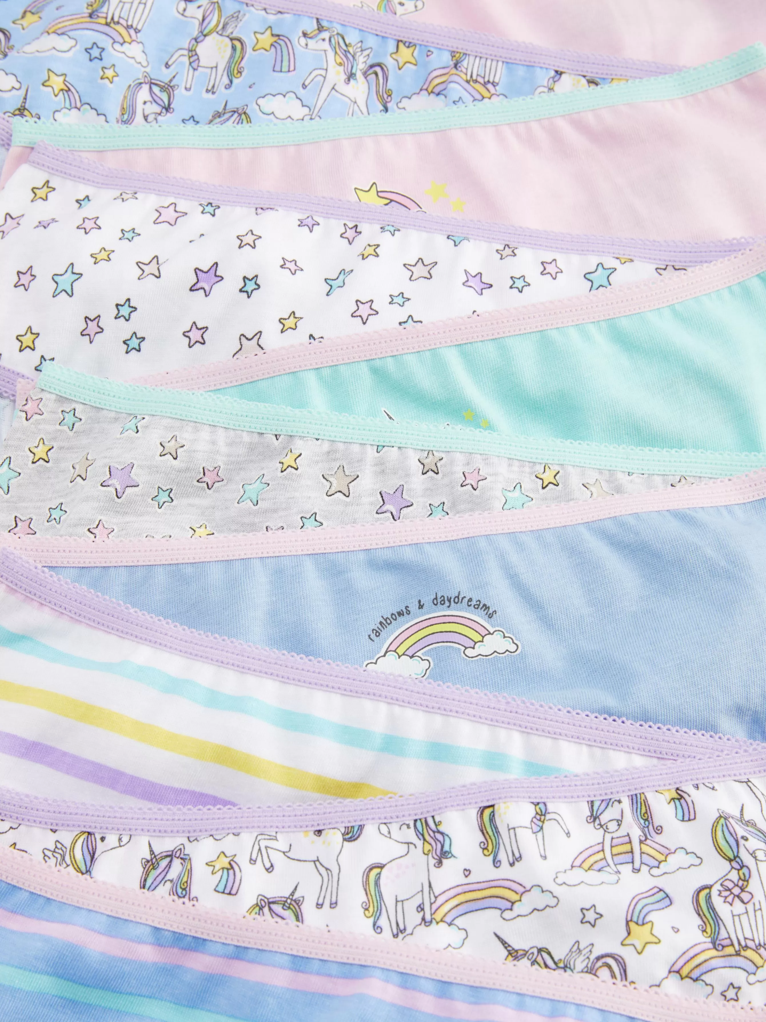 Cheap Primark Lot De 10 Culottes Graphiques à Motif Licorne Multicolore