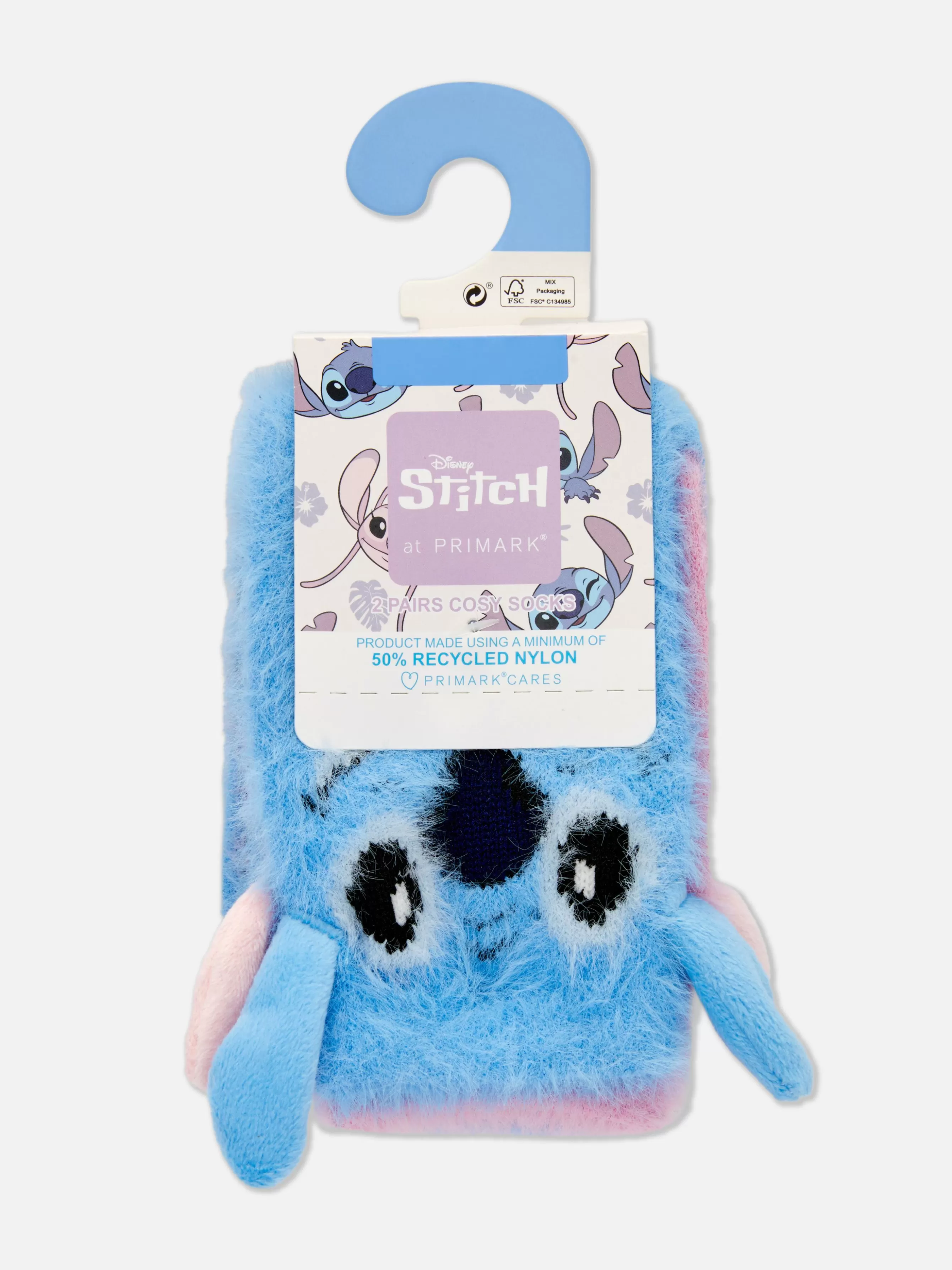 Discount Primark Lot De 2 Paires De Chaussettes Chaudes Disney Lilo & Stitch Angel Bleu