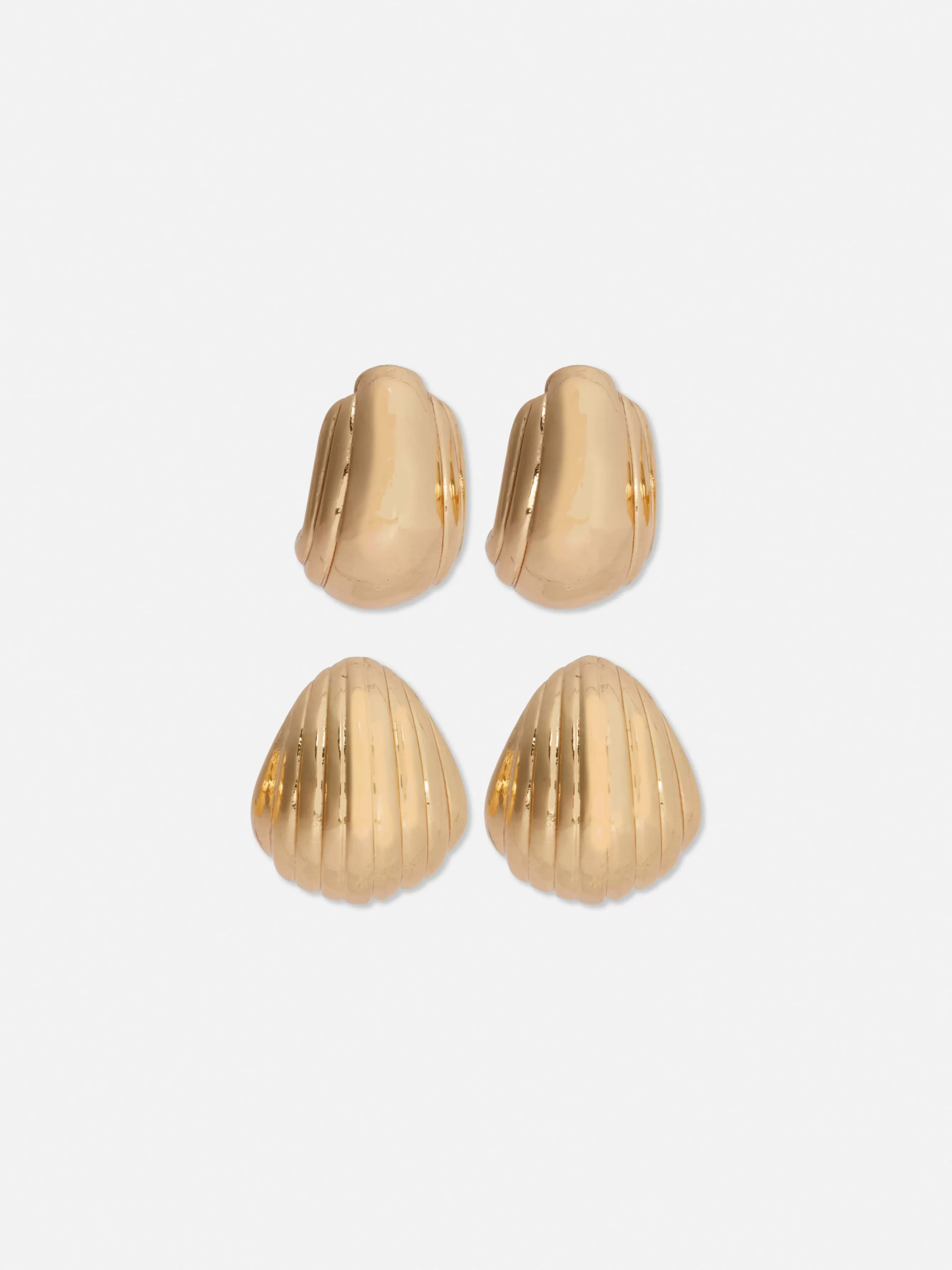 Cheap Primark Lot De 2 Paires De Créoles à Coquillages Rita Ora Jaune