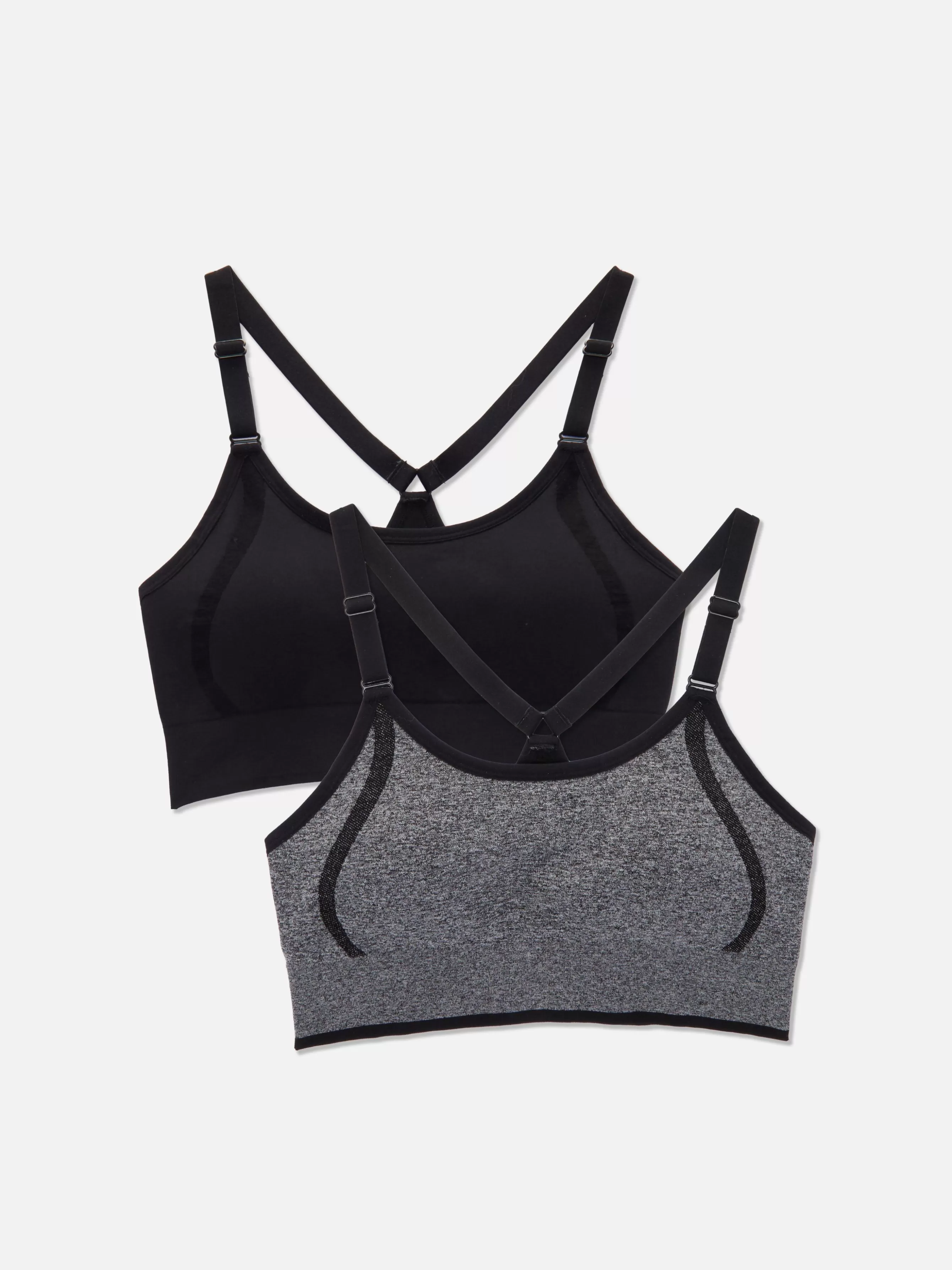 Online Primark Lot De 2 Soutiens-gorge De Sport Dos Nageur Noir