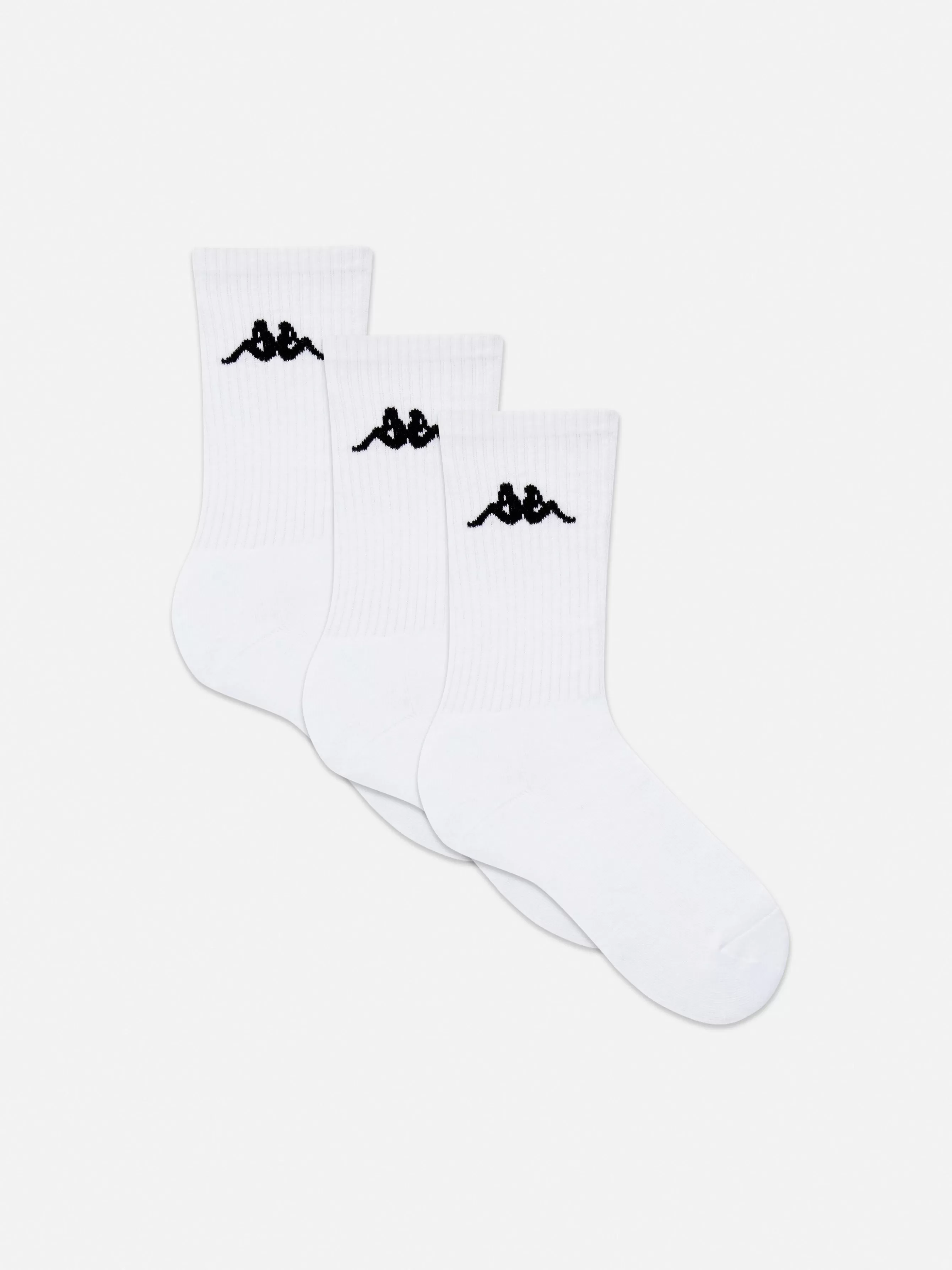 Discount Primark Lot De 3 Paires De Chaussettes Côtelées Kappa X Blanc