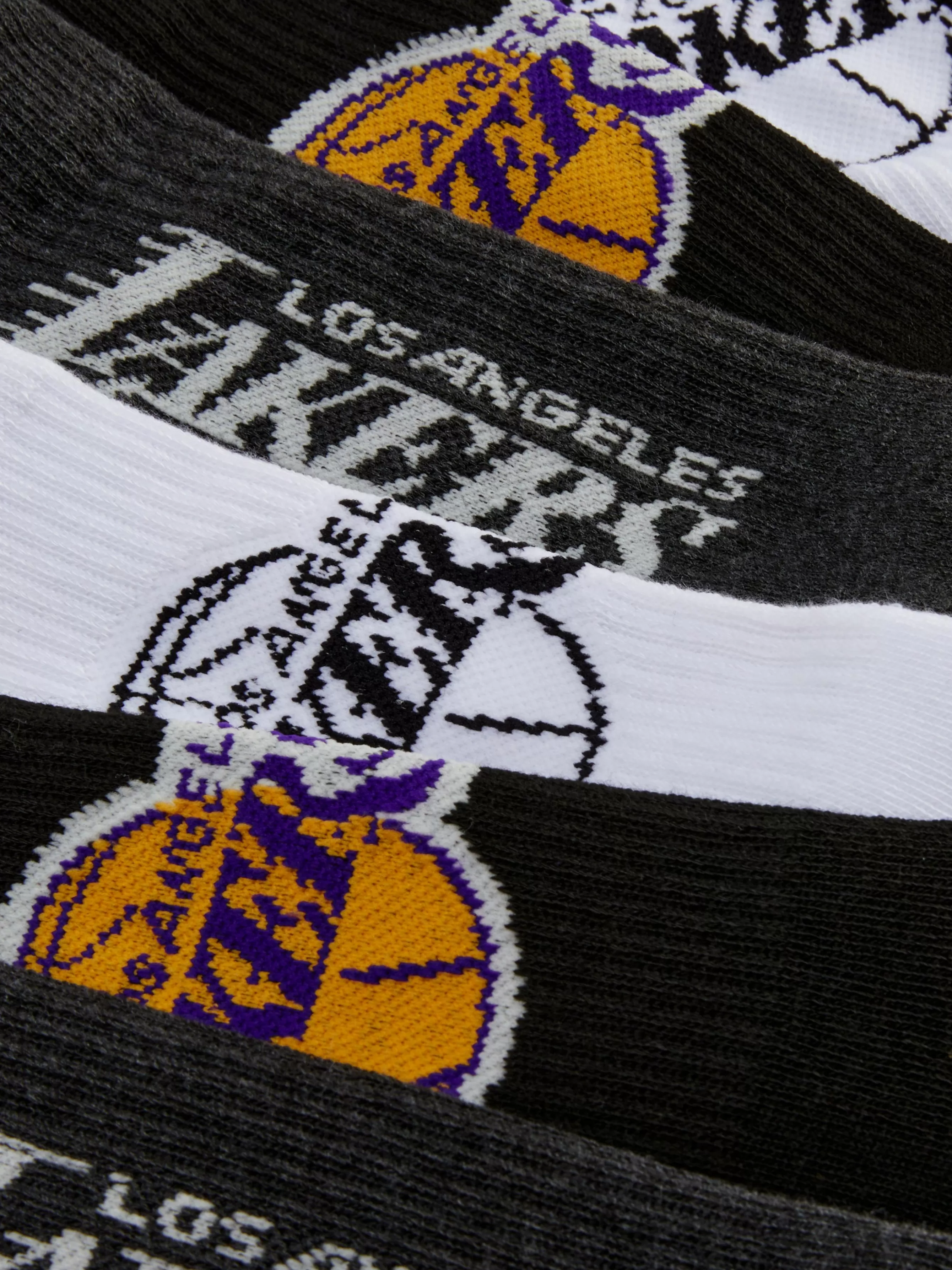 Best Sale Primark Lot De 3 Paires De Chaussettes NBA Los Angeles Lakers Multicolore