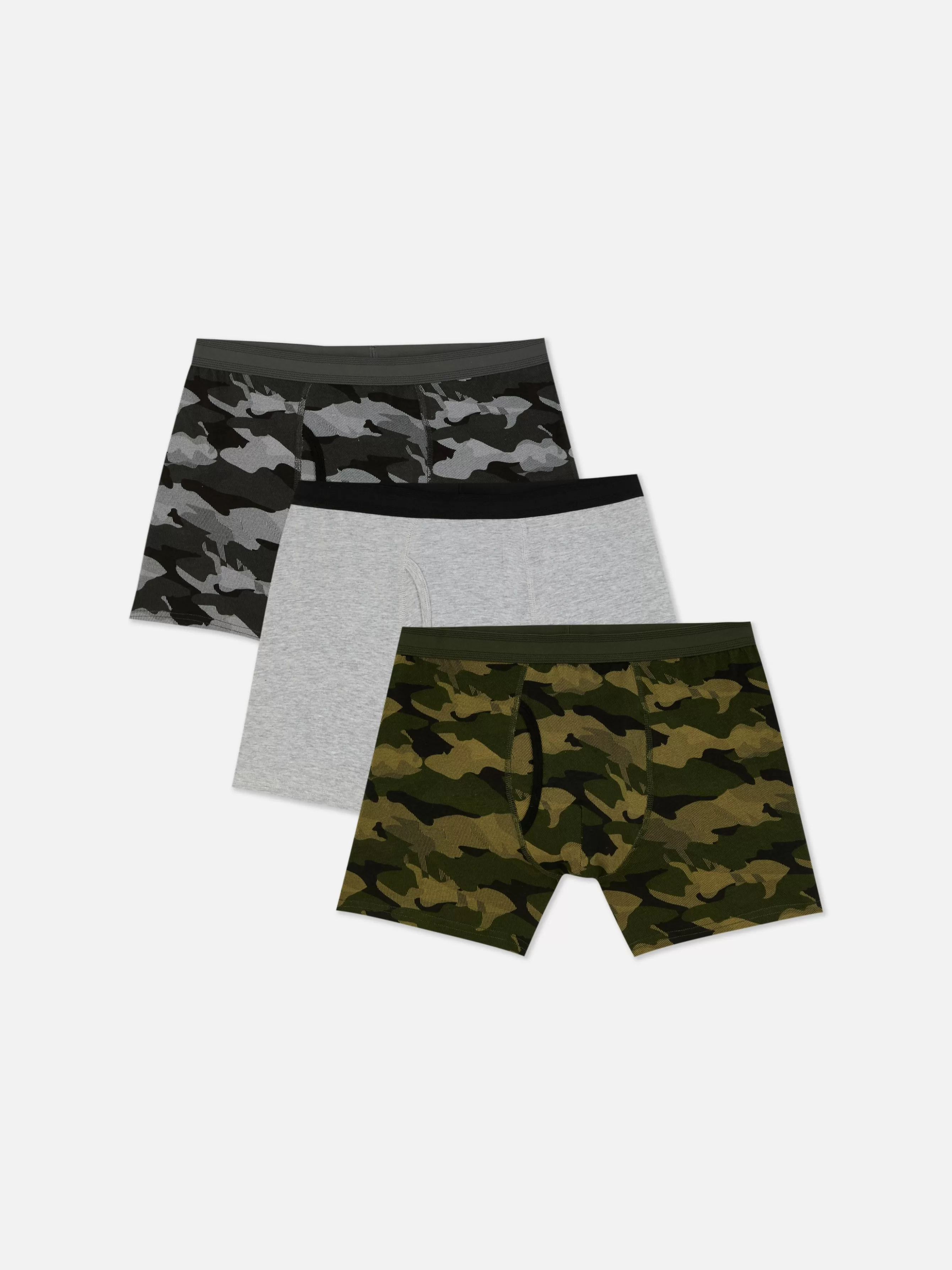 Flash Sale Primark Lot De 3 Shortys Camouflage En Coton Majoritaire Kaki