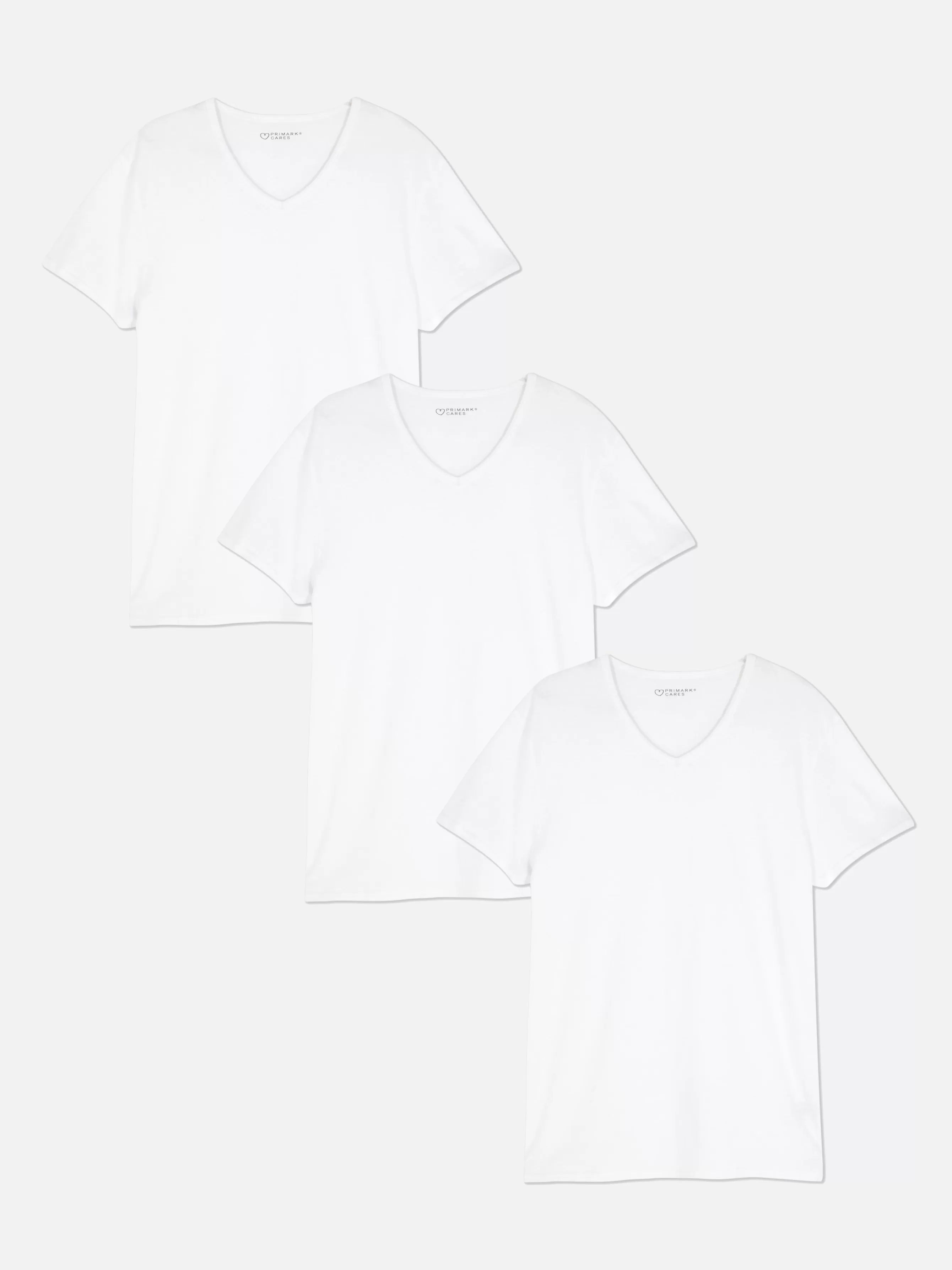 Online Primark Lot De 3 T-shirts De Sous-vêtement Avec Col En V Blanc