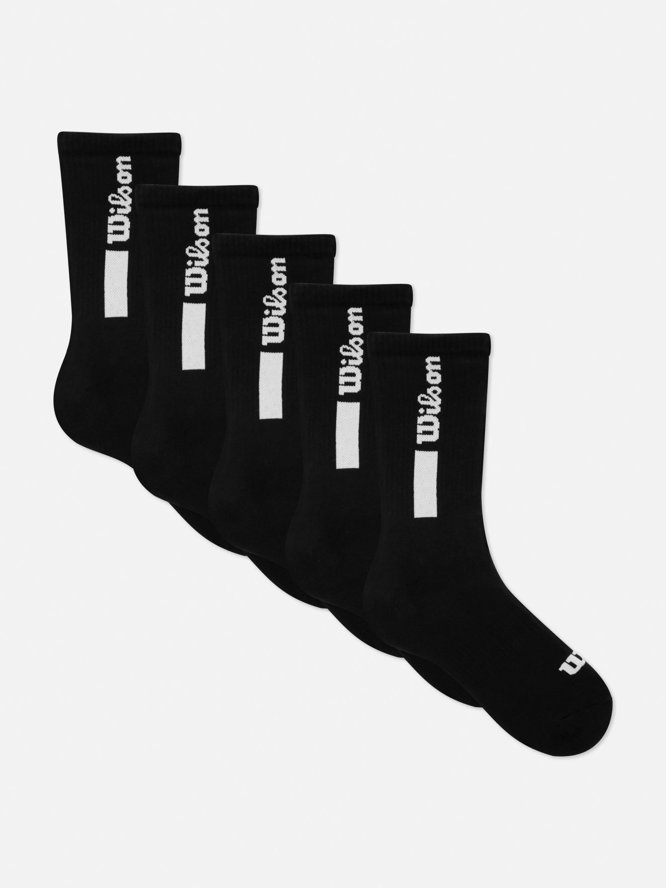 Hot Primark Lot De 5 Paires De Chaussettes De Sport Wilson Noir