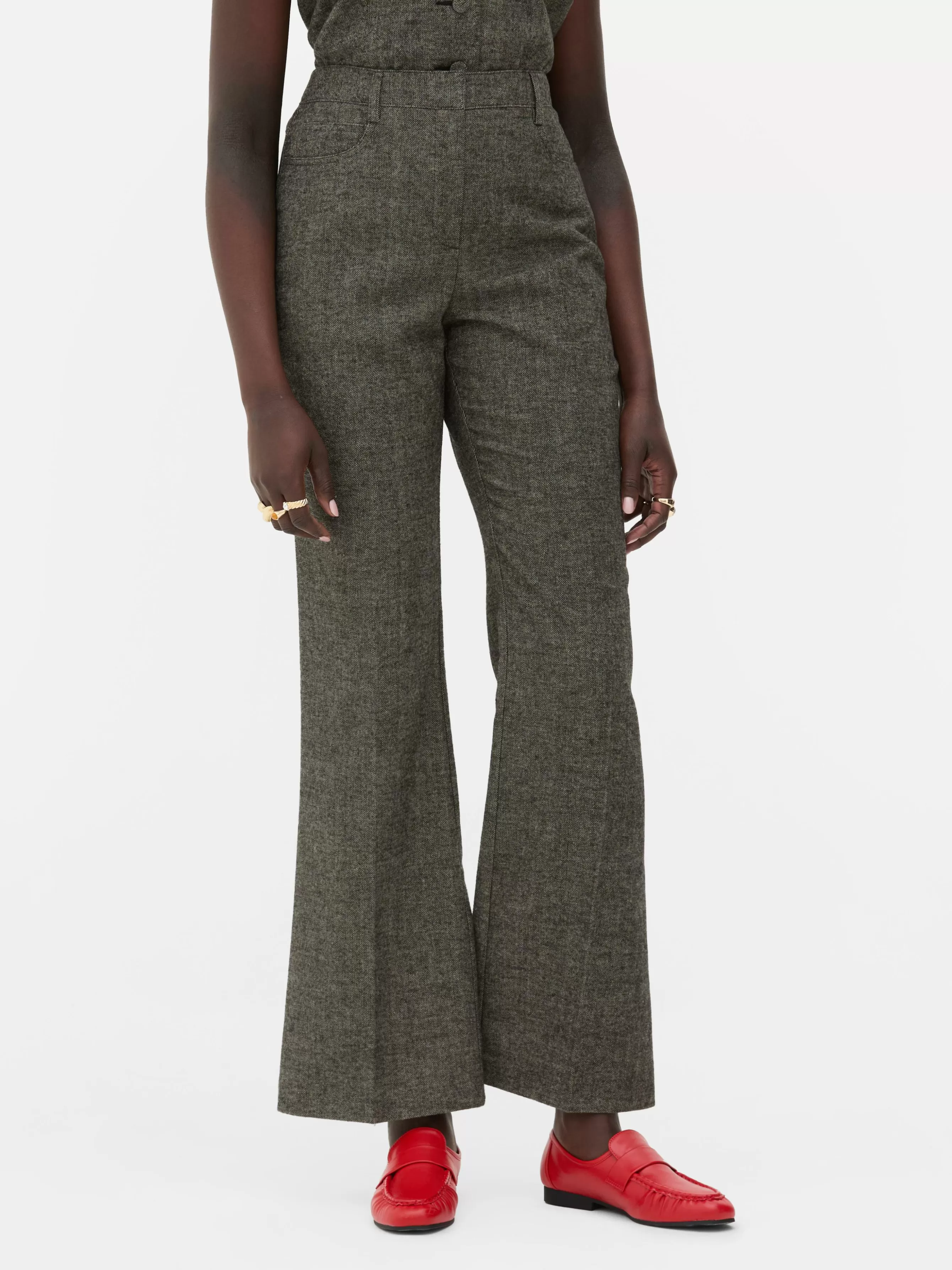 Store Primark Pantalon à Chevrons Rita Ora Marron