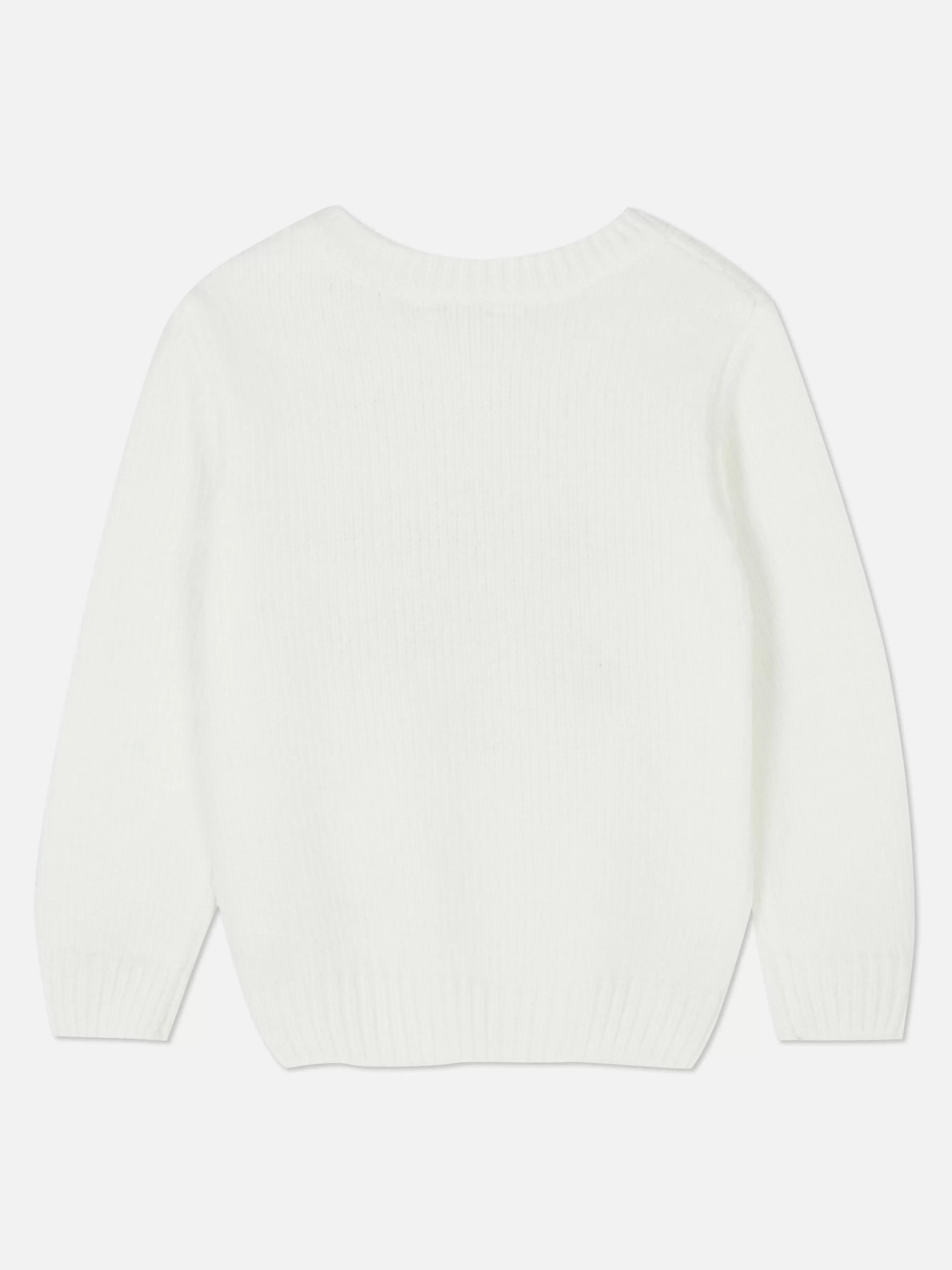 Fashion Primark Pull En Chenille à Sequins Et Flocons De Neige Ivoire