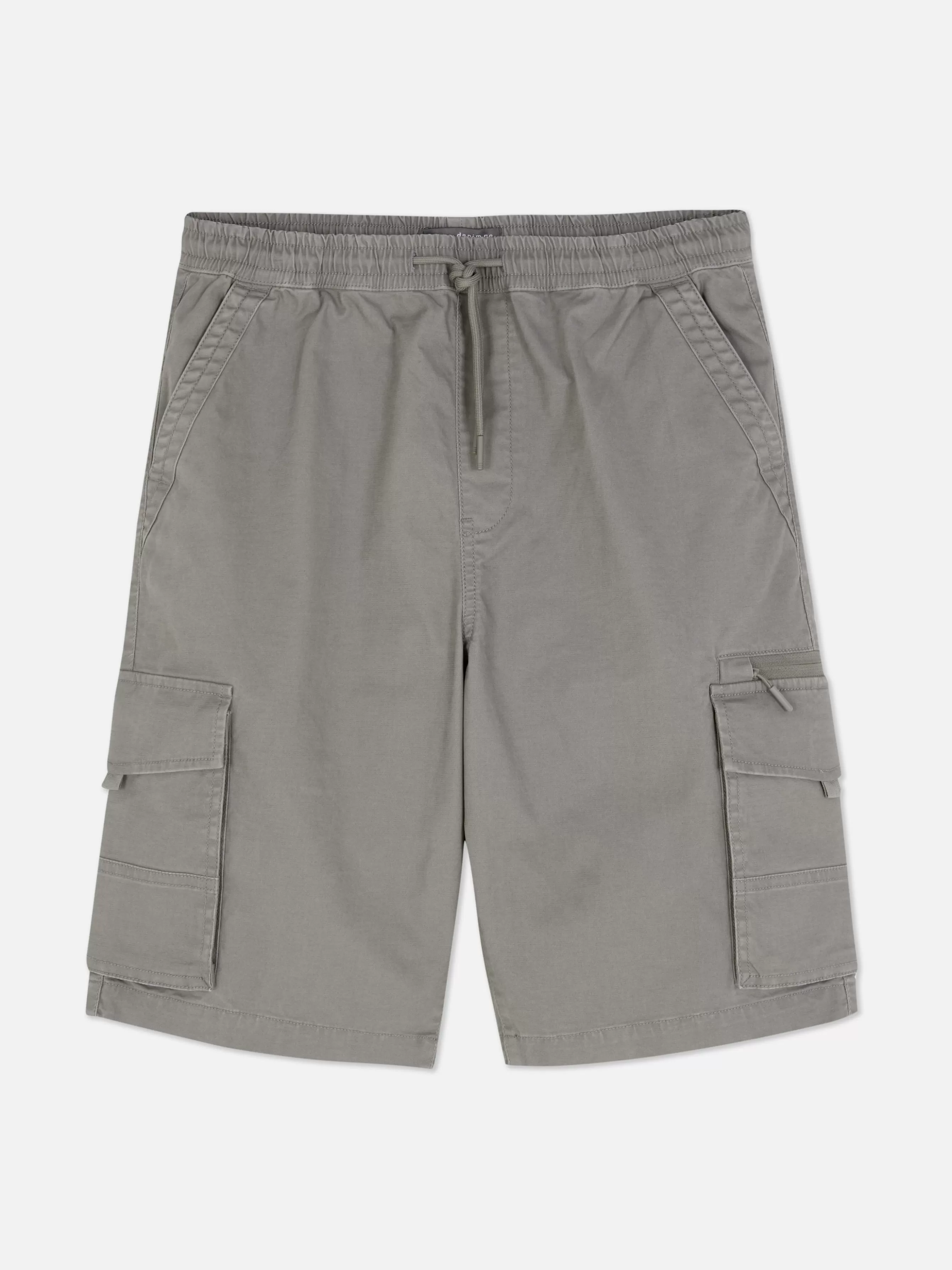 Cheap Primark Short Cargo Avec Cordon De Serrage Gris