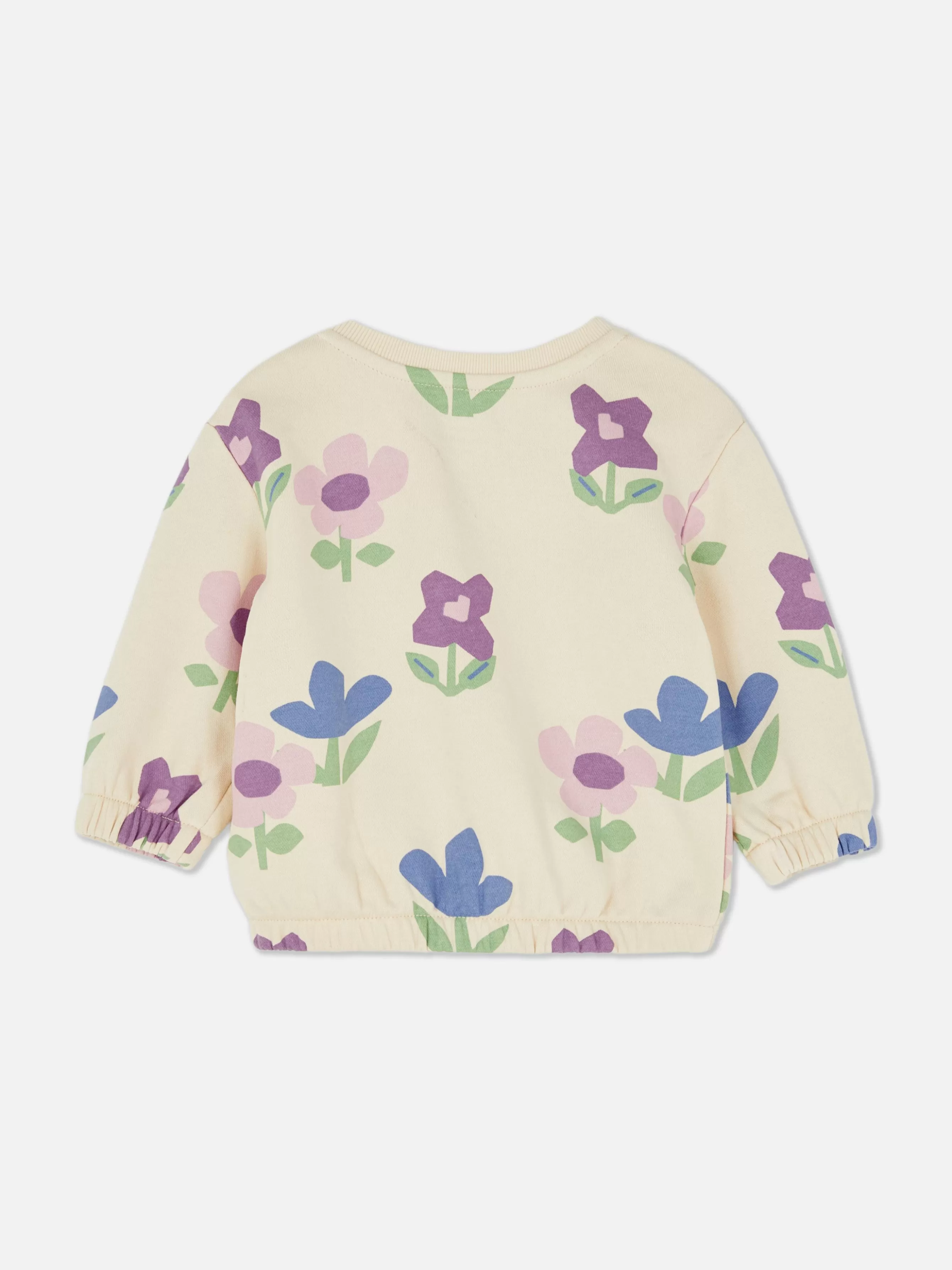 sweatshirt__col_rasducou__coordonner_4.webp Best Sale Primark Sweat-shirt à Col Ras-du-cou à Coordonner Écru