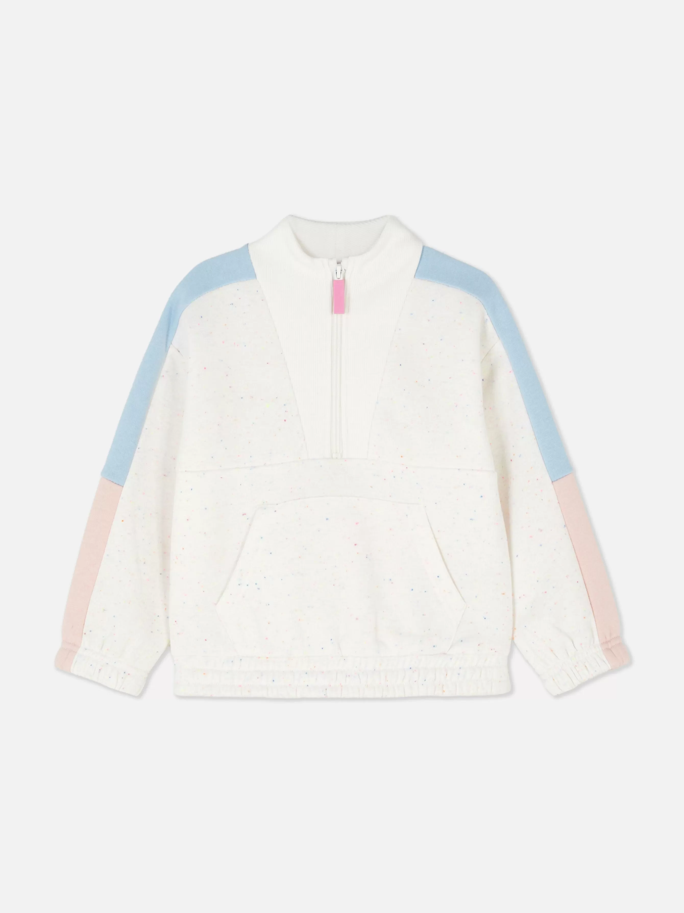 Hot Primark Sweat-shirt Color Block à Encolure Zippée Multicolore