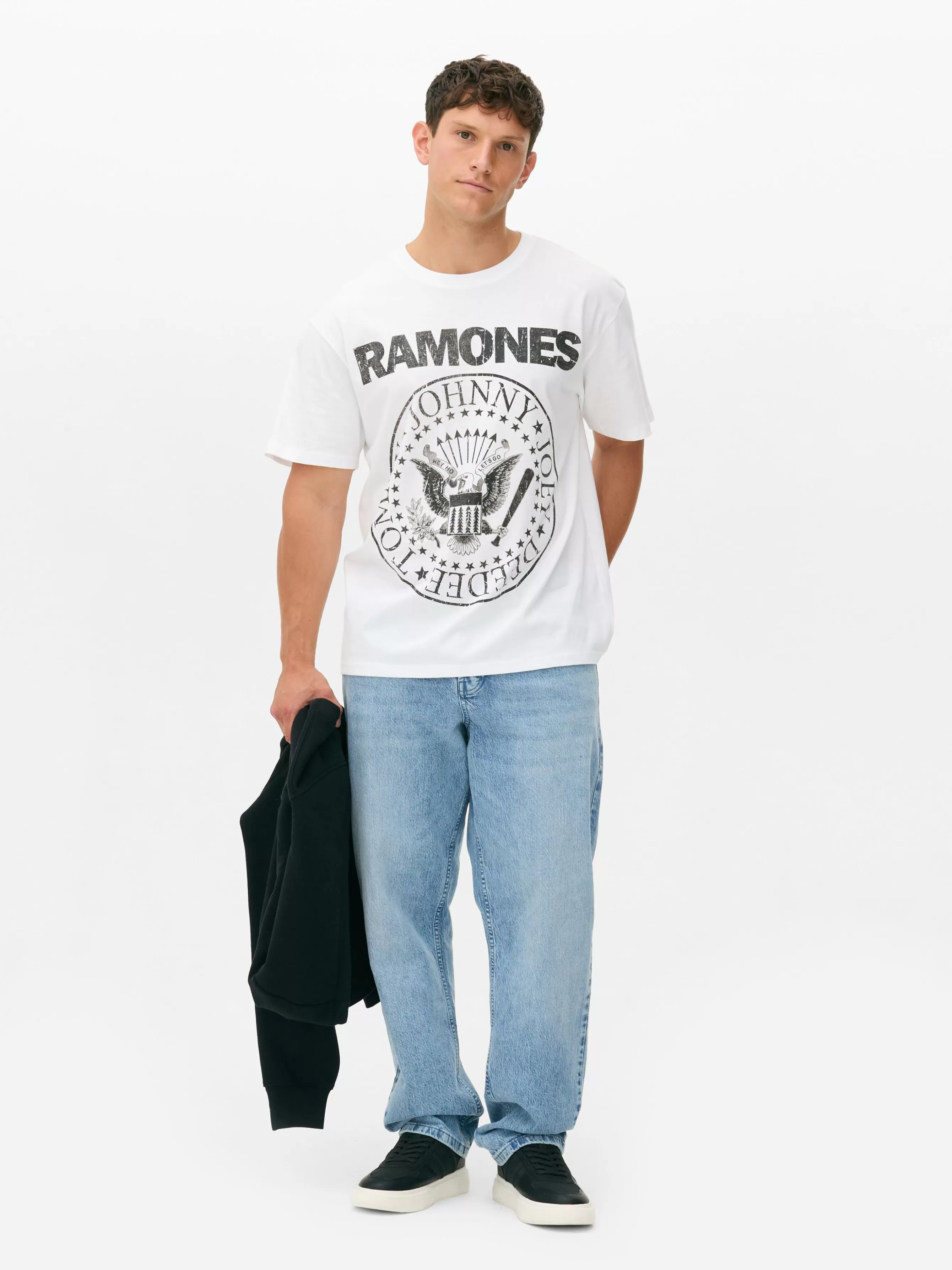 Online Primark T-shirt Ramones Tour Blanc